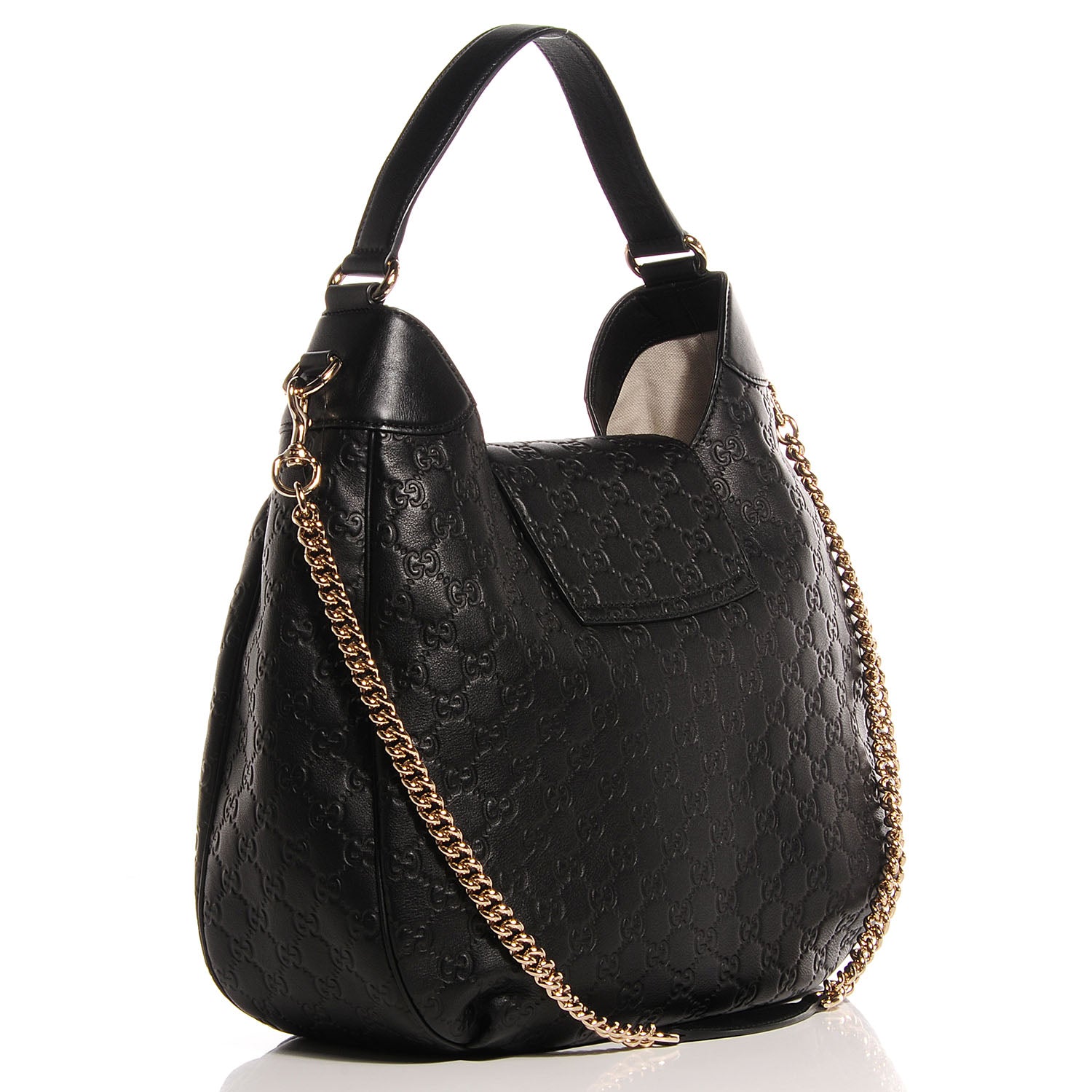 Gucci Guccissima Medium Emily Hobo Black 3 of 7