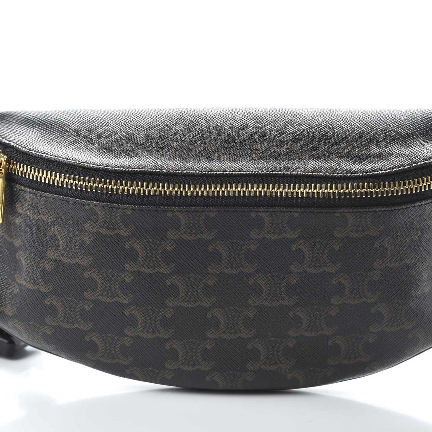 Triomphe Canvas Belt Bag Black