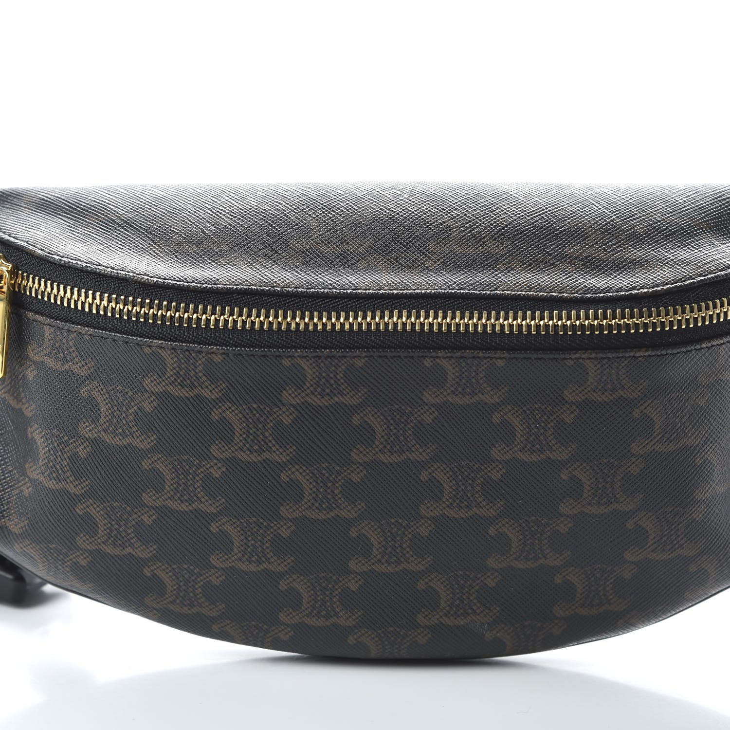 Celine Triomphe Canvas Belt Bag Black 10 of 10
