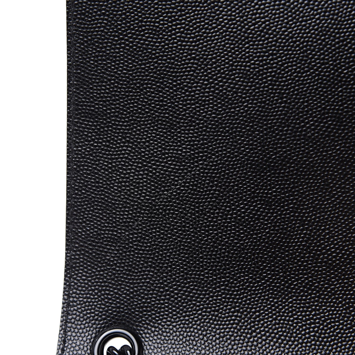 Saint Laurent Grain De Poudre Medium Classic Monogram Kate Satchel Black White 10 of 11