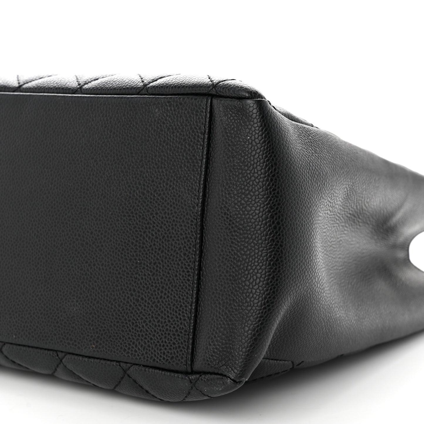 Caviar Quilted Grand Shopping Tote GST Black