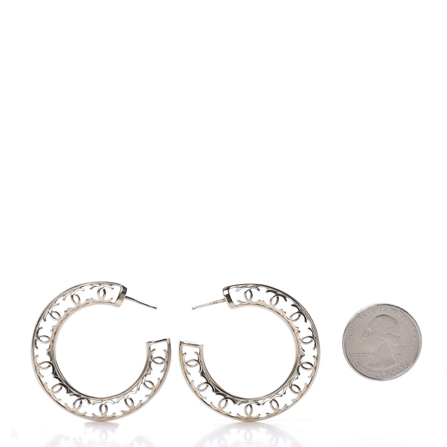 CC Hoop Earrings Gold