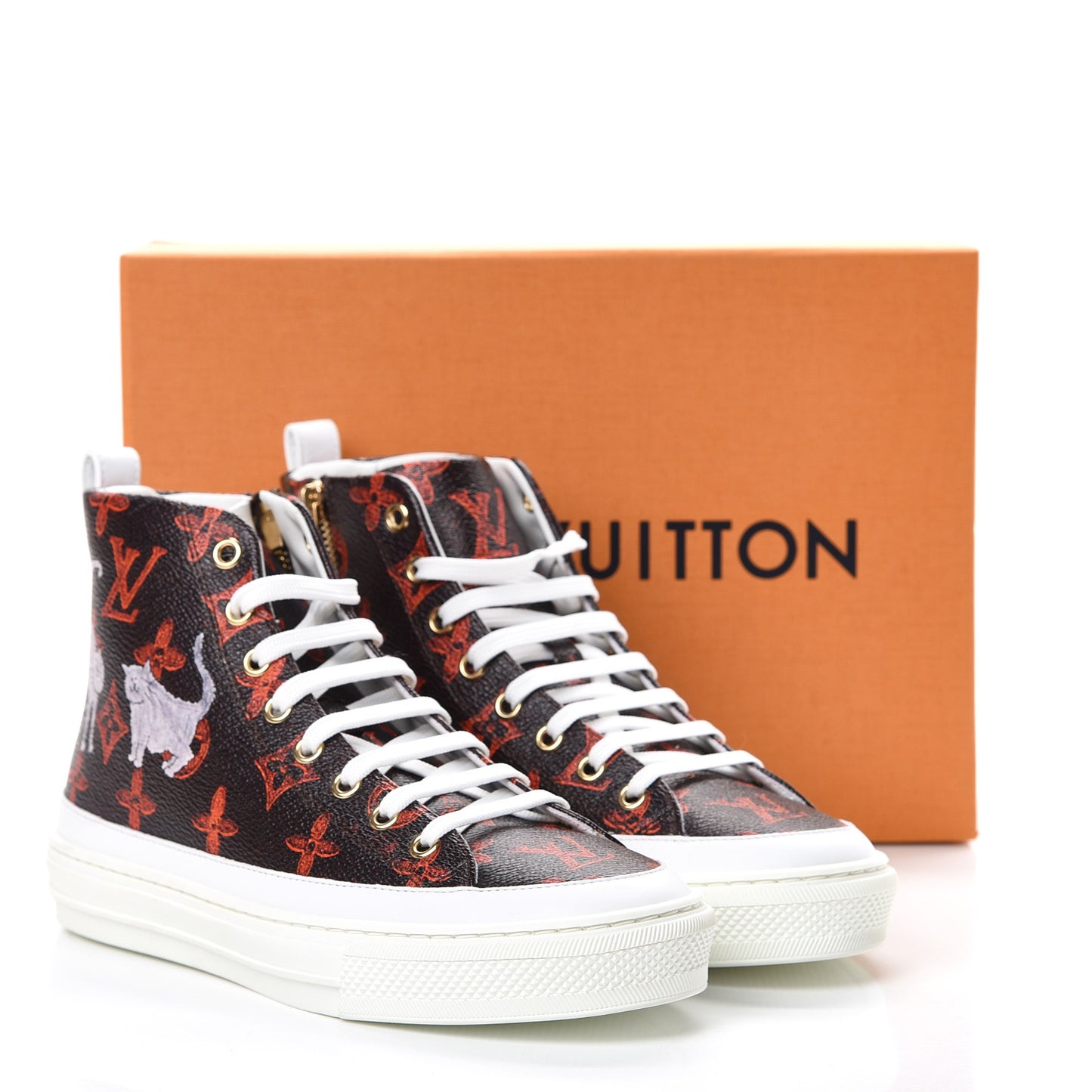 Catogram Stellar Sneaker Boots 36.5 Marron