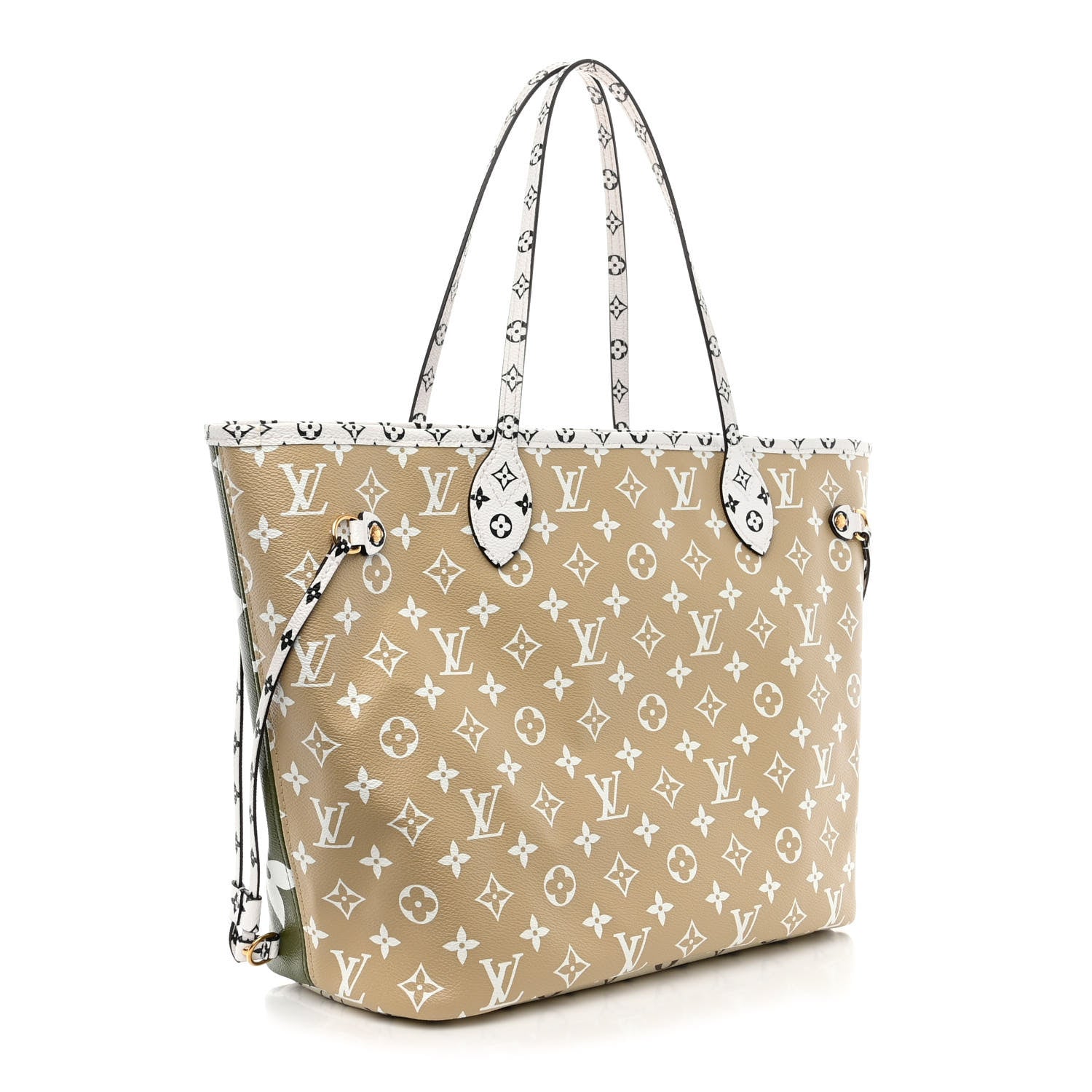 Louis Vuitton Monogram Giant Neverfull MM Kaki 3 of 10