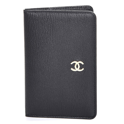 Chanel Goatskin Card Holder Wallet Black 1 of 9