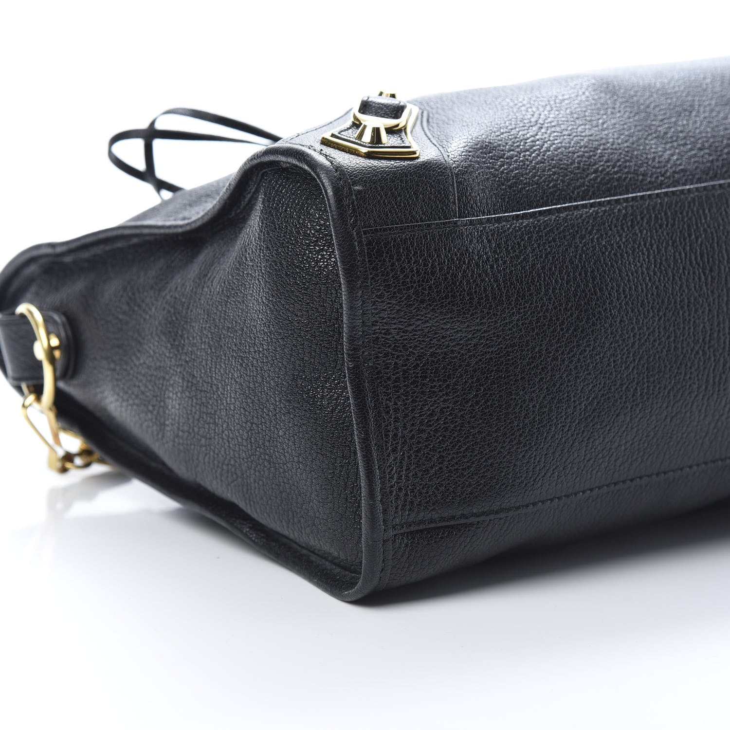 Balenciaga Chevre Gold Metallic Edge Hardware City Black 9 of 13