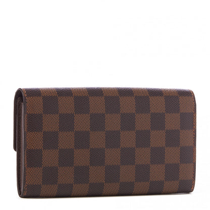 Louis Vuitton Damier Ebene Sarah Wallet 2 of 8