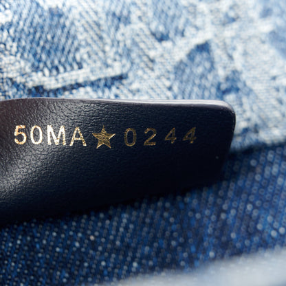 Christian Dior Oblique Denim Medium Book Tote Blue 7 of 10