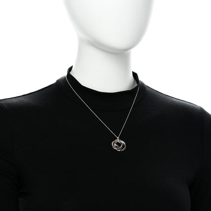 Tiffany Sterling Silver Rubedo 1837 Circles Pendant Necklace 2 of 5