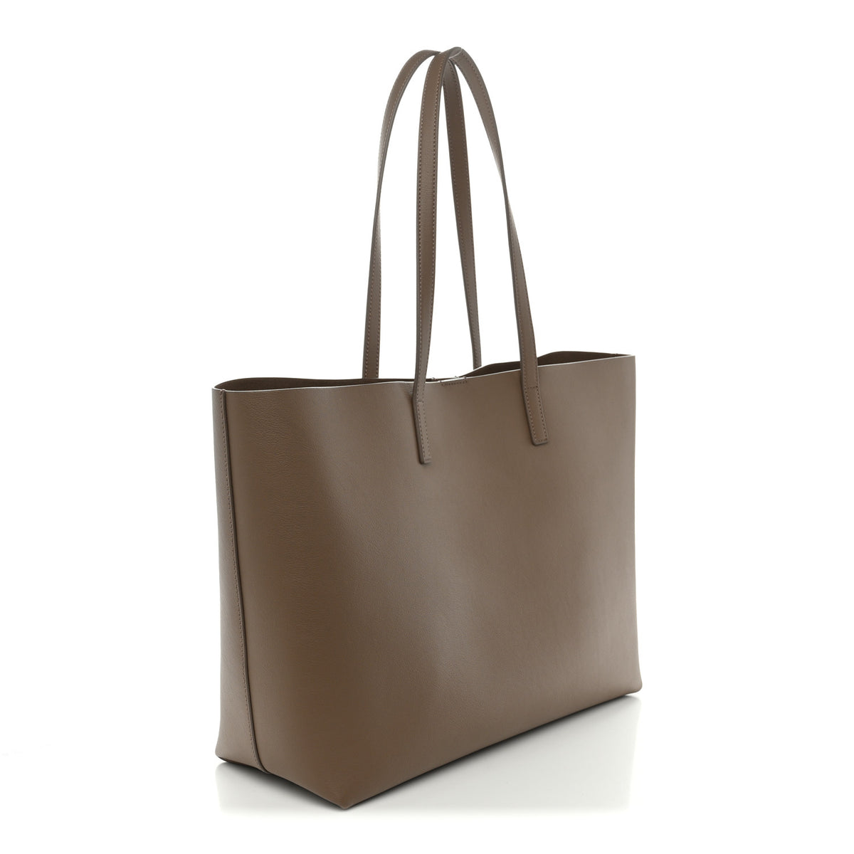 Saint Laurent Calfskin Large Shopping Tote Dark Beige 4 of 11