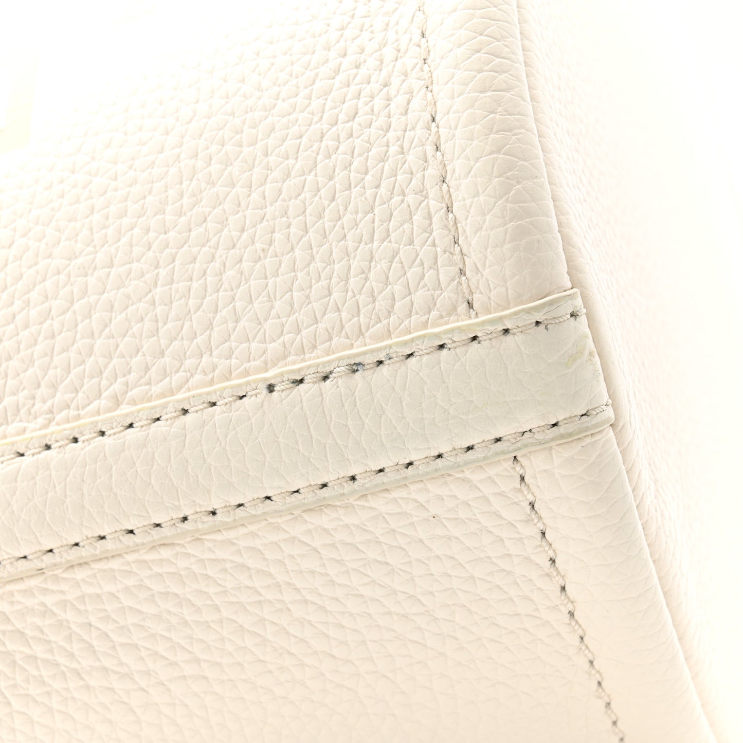 Grained Calfskin The Mini Bucket Bag Cotton