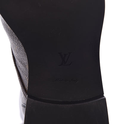 Louis Vuitton Calfskin Monogram Wonderland Flat Ranger Boots 38 Black 7 of 9