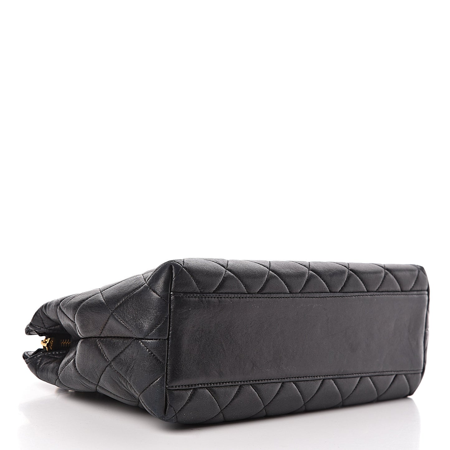 Lambskin Quilted Shoulder Bag Black