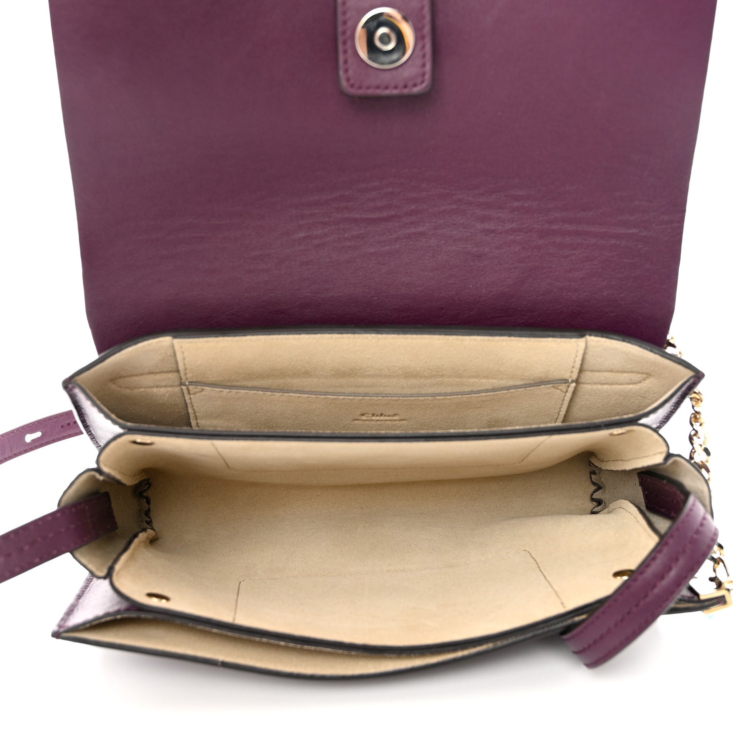 Suede Calfskin Small Faye Shoulder Bag Intense Violine