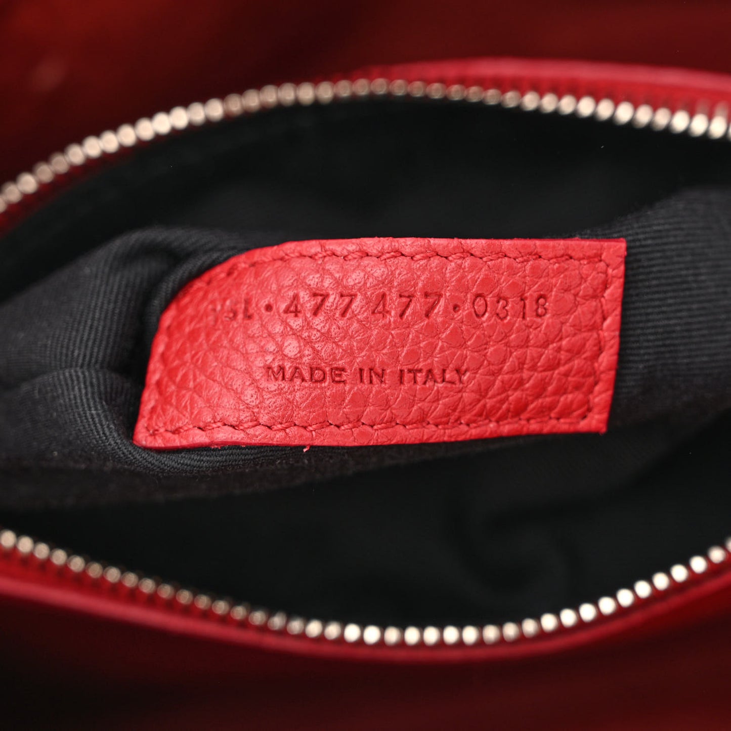 Grained Calfskin Baby Sac De Jour Souple Red