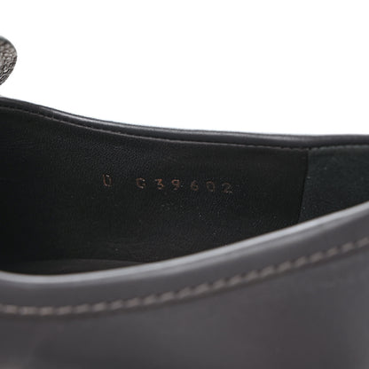 Chanel Calfskin CC Platform Loafers 38 Grey 8 of 8