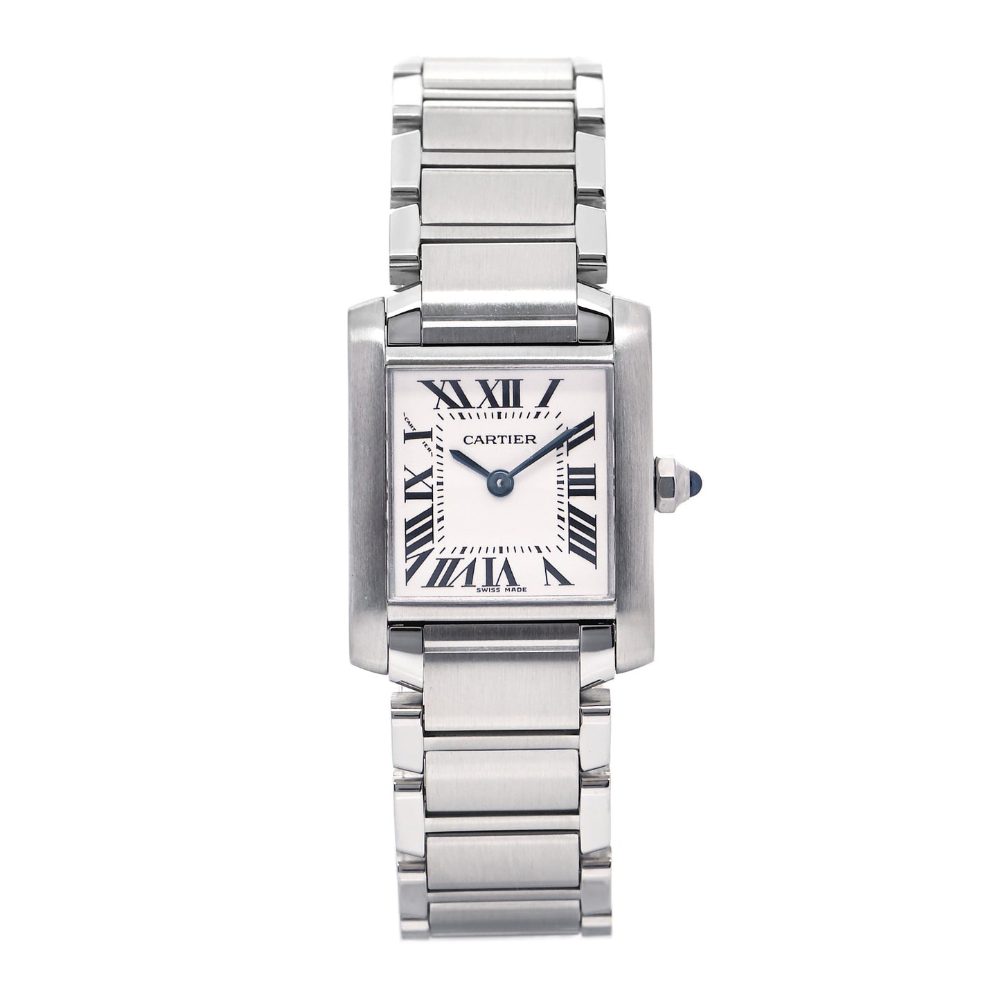 Stainless Steel 20mm Tank Francaise Quartz Watch