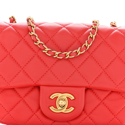 Chanel Lambskin Quilted Mini Pearl Crush Flap Red 8 of 12