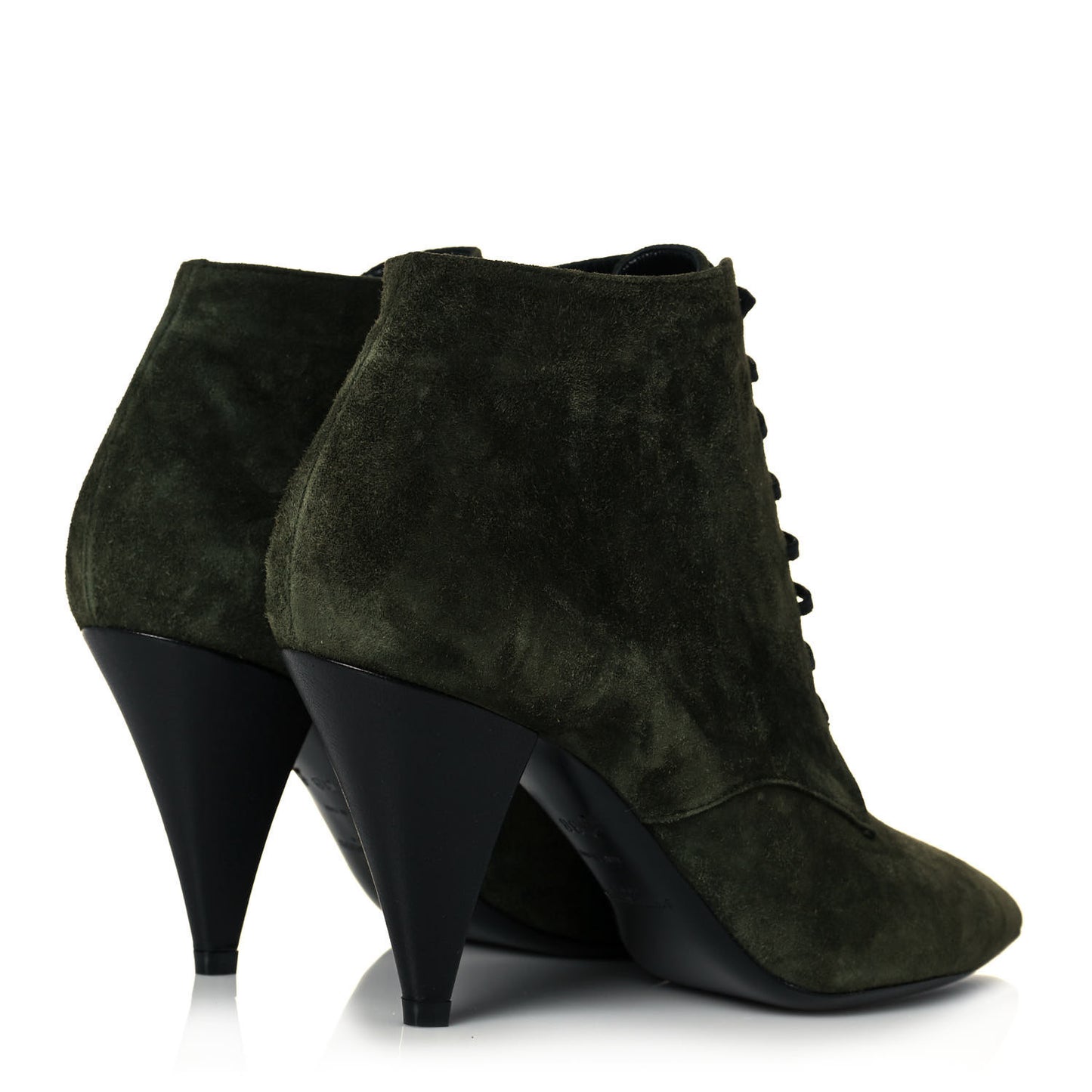 Suede Kiki Lace-Up Ankle Boot 38 Military