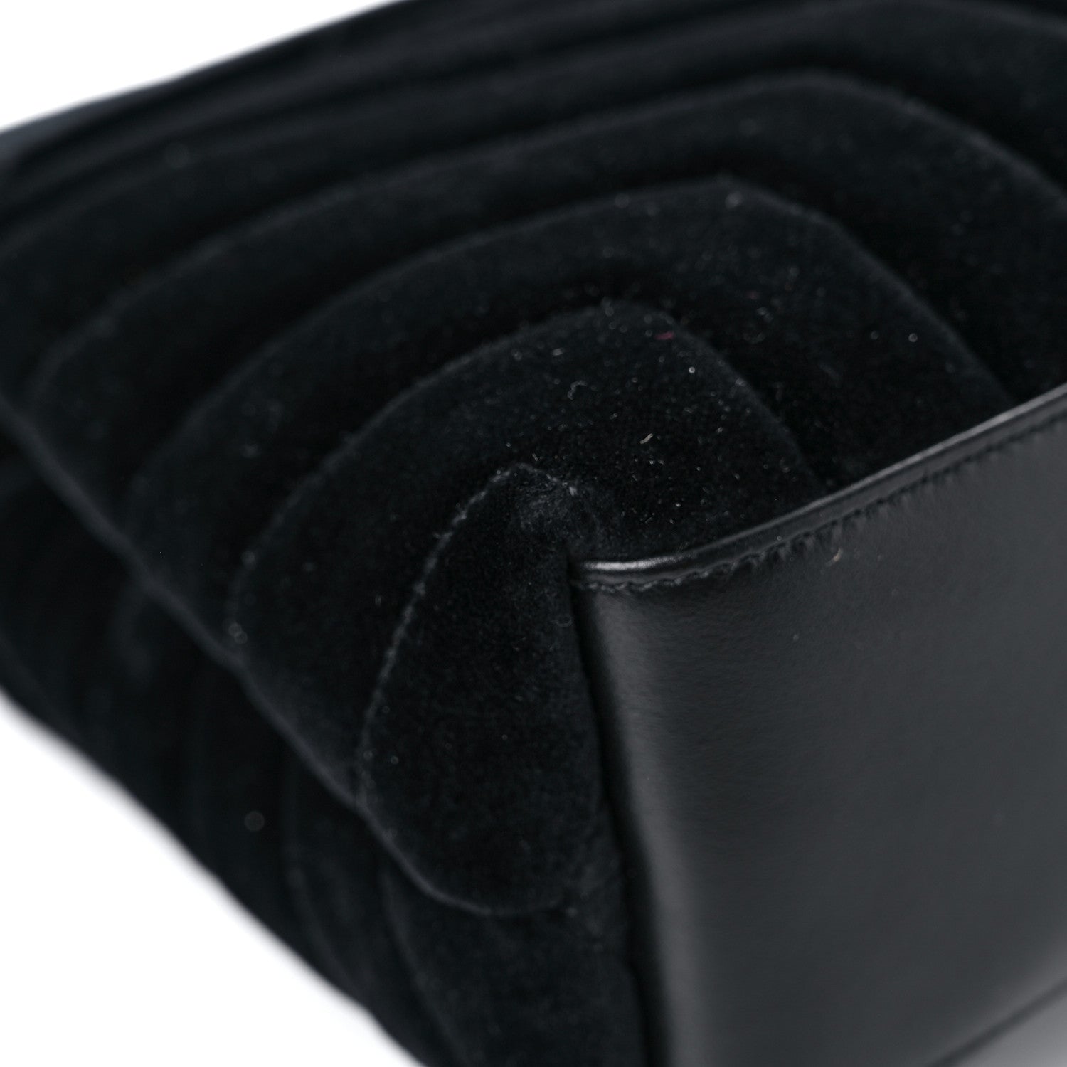 Saint Laurent Velvet Y Quilted Monogram Small Loulou Chain Satchel Black 7 of 10