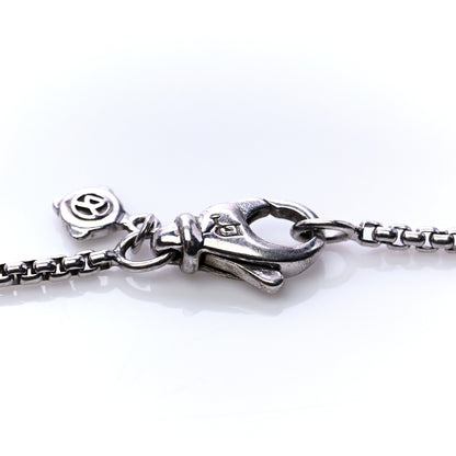 David Yurman Sterling Silver 14K White Gold Diamond 35mm Crossover Cross Necklace 6 of 7