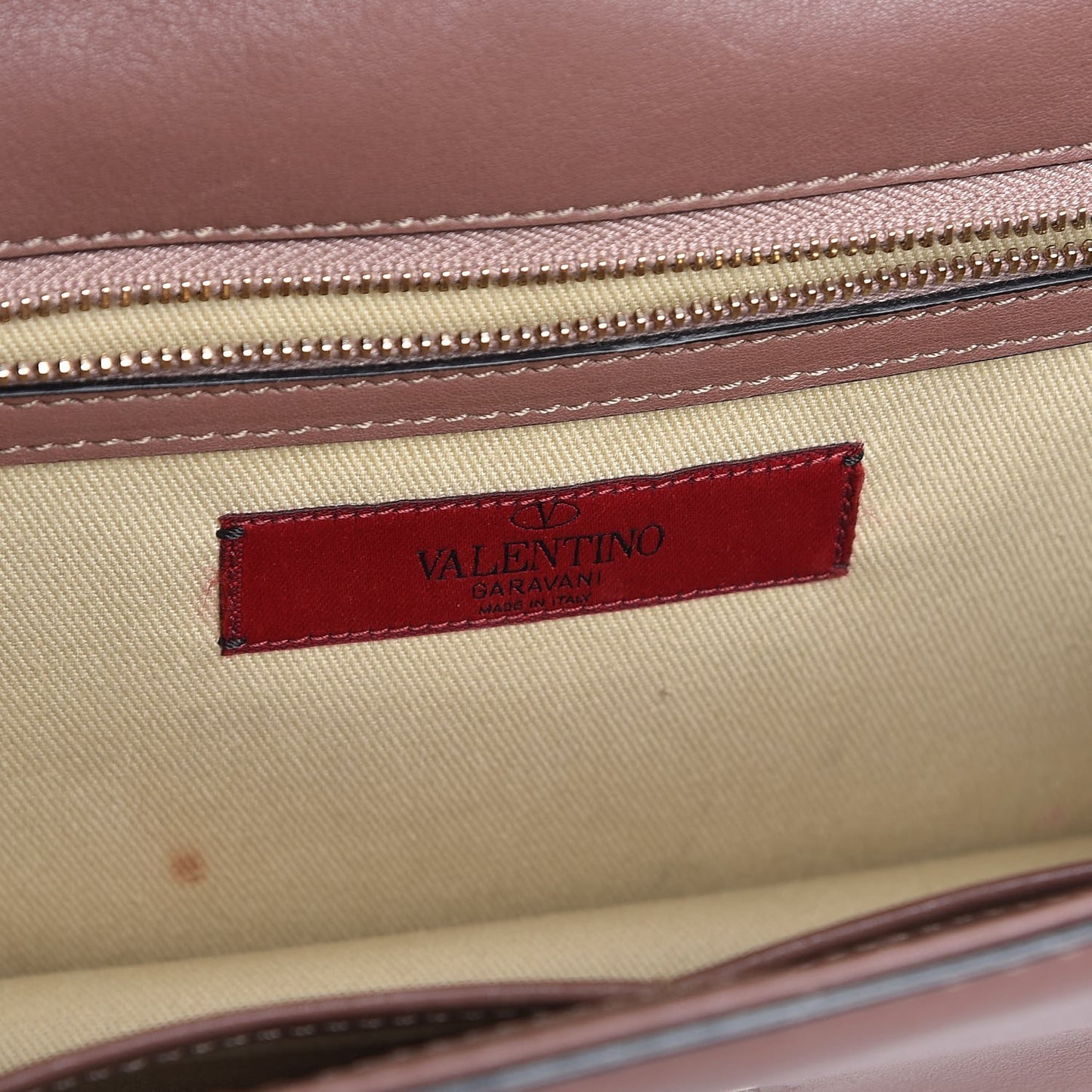 Vitello Medium Glam Lock Rockstud Flap Brownish