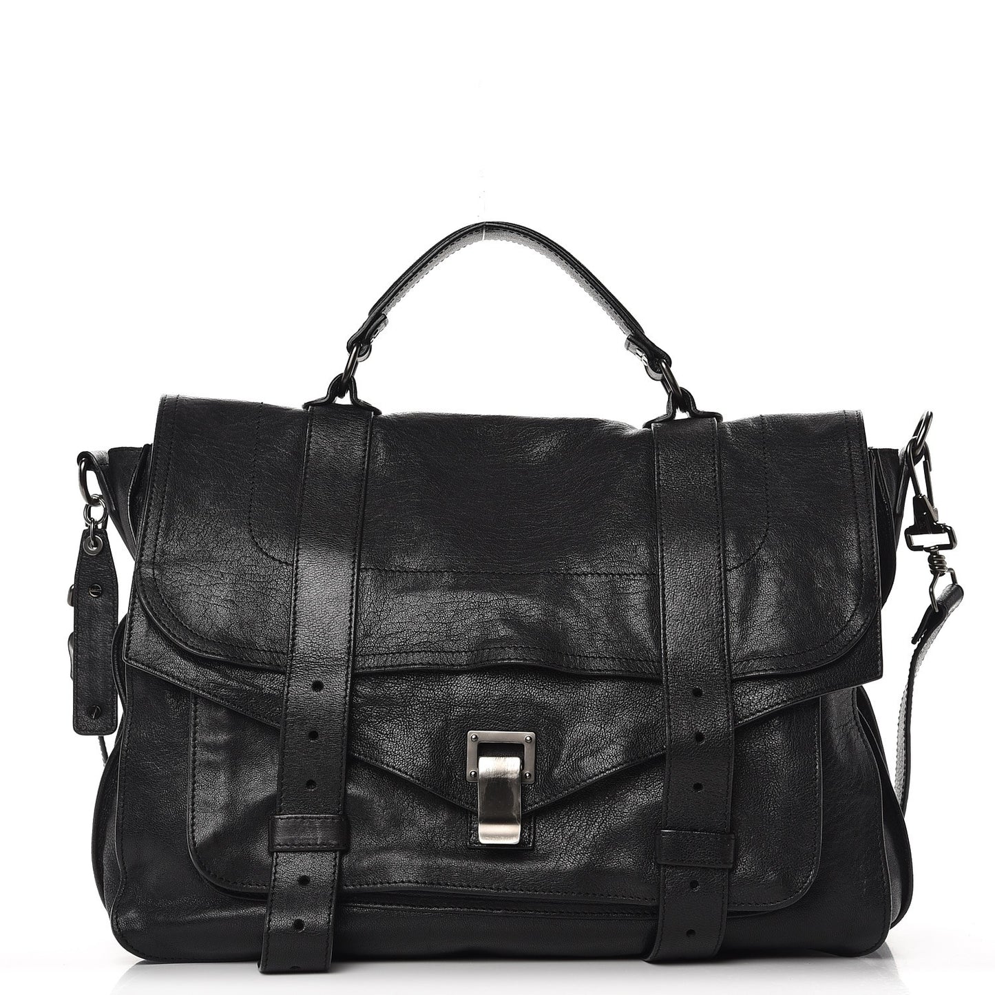 Lambskin Medium PS1 Satchel Black