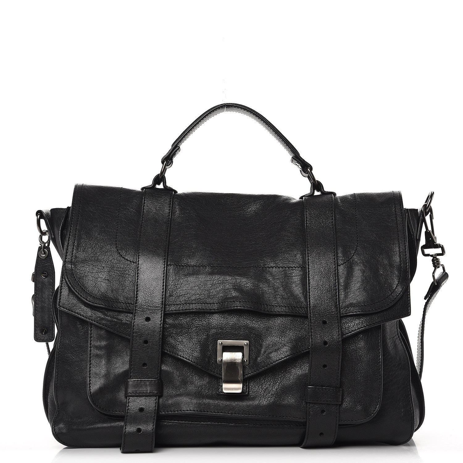 Proenza Schouler Lambskin Medium PS1 Satchel Black 1 of 9