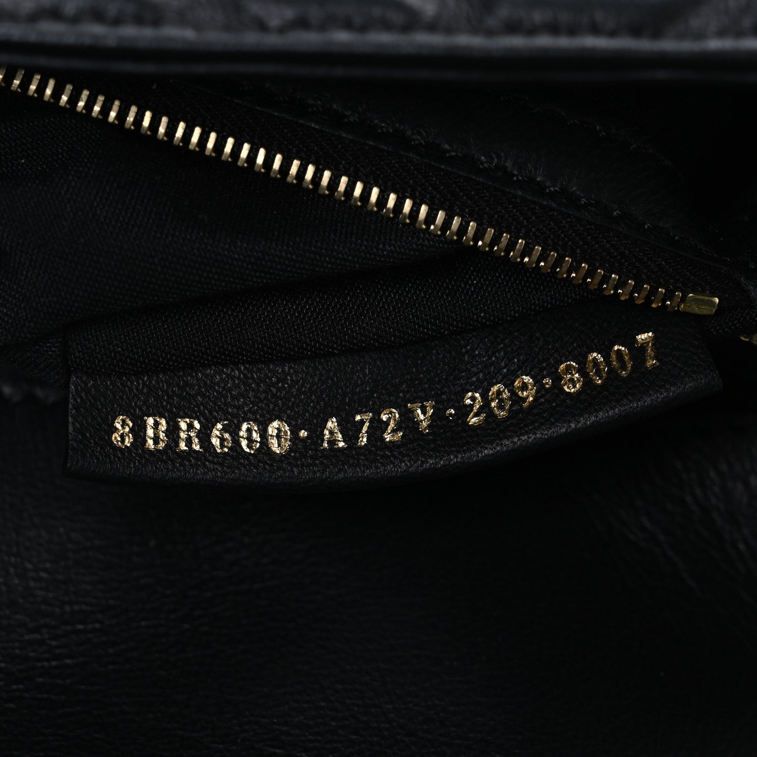 Fendi Nappa FF 1974 Embossed Baguette Black 7 of 11