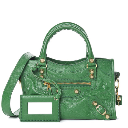 Balenciaga Agneau Giant 12 Gold Hardware Mini City Vert Trefle 1 of 9