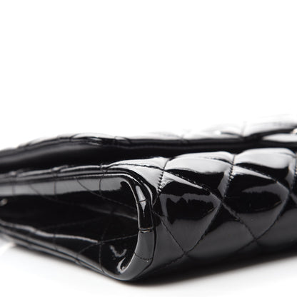 Chanel Patent Quilted Clutch with Chain Flap Black 6 of 11