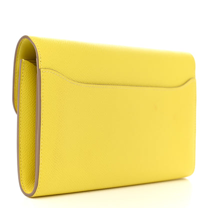 Hermes Epsom Constance Long Wallet Lime 3 of 10