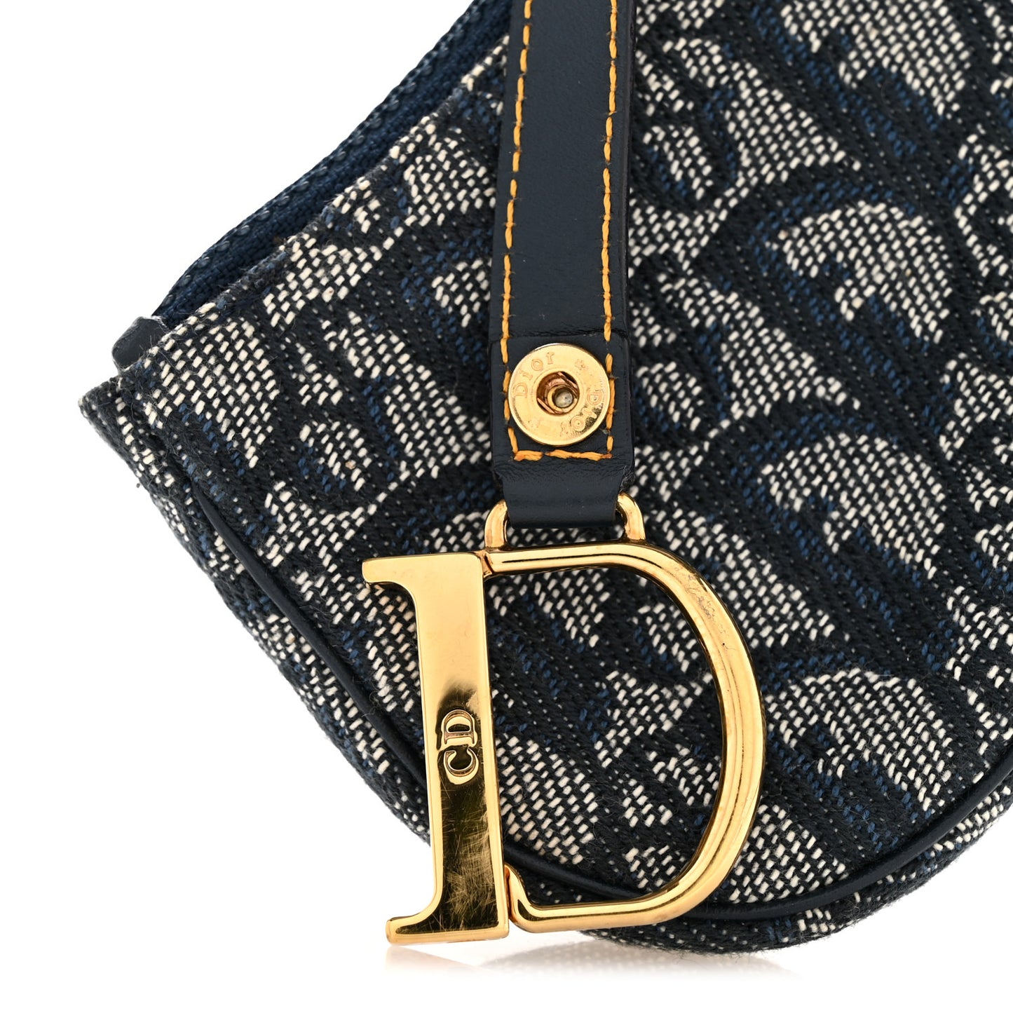 Monogram Saddle Coin Purse Navy