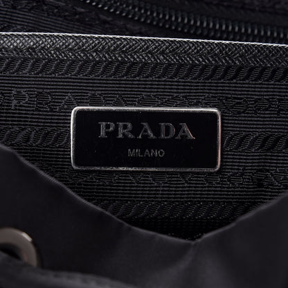 Prada Tessuto Nylon Saffiano Medium Backpack Black 7 of 8