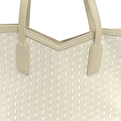 Moynat Calfskin Canvas M Tote PM Beige 7 of 9