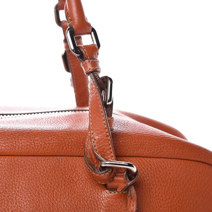 Prada Vitello Daino Logo Bowler Rame 13 of 19