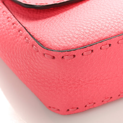 Fendi Cuoio Roma Sellerissima Nappa Sintetica Tape Stitch Baguette Pink Dalia 7 of 8