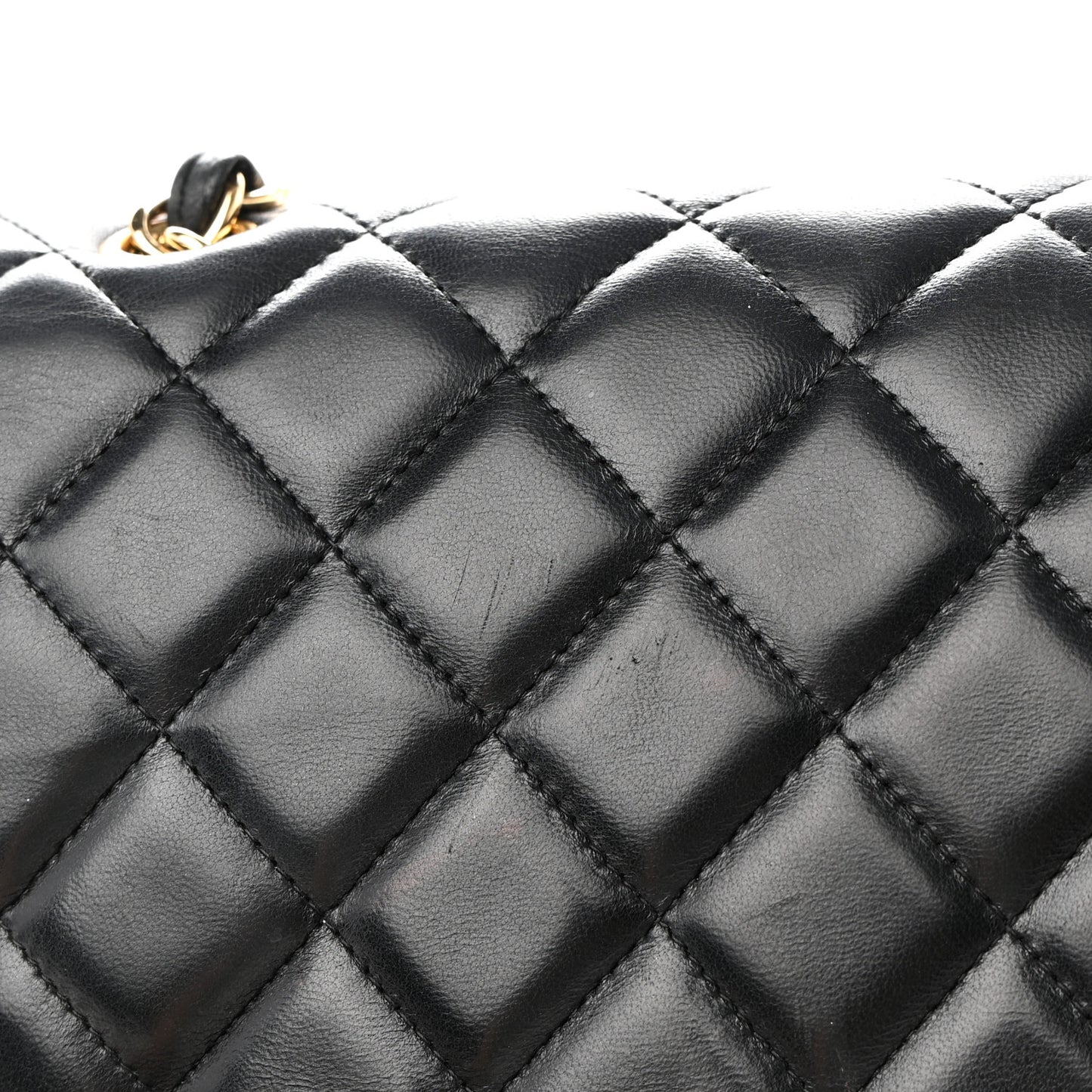 Lambskin Quilted Maxi Double Flap Black