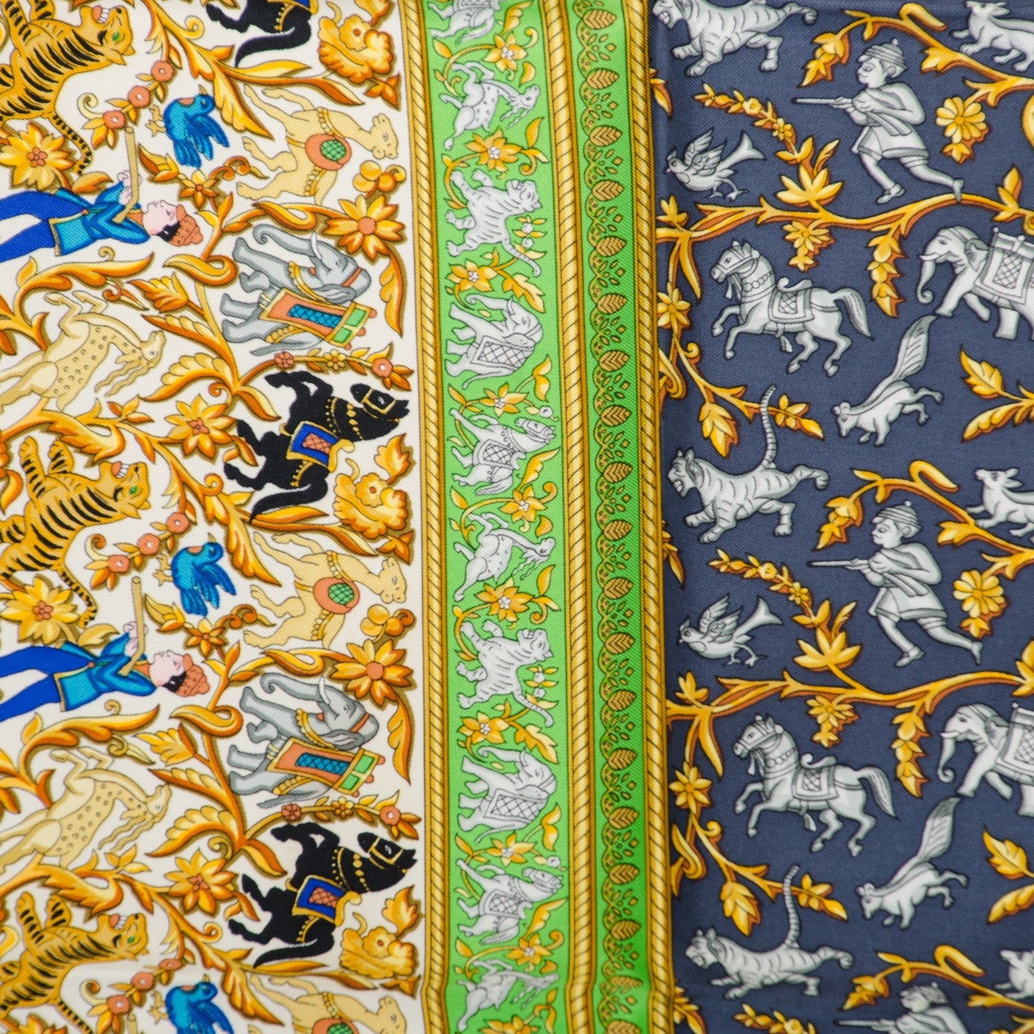 Hermes Silk Chasse En Inde Scarf 90 1 of 6