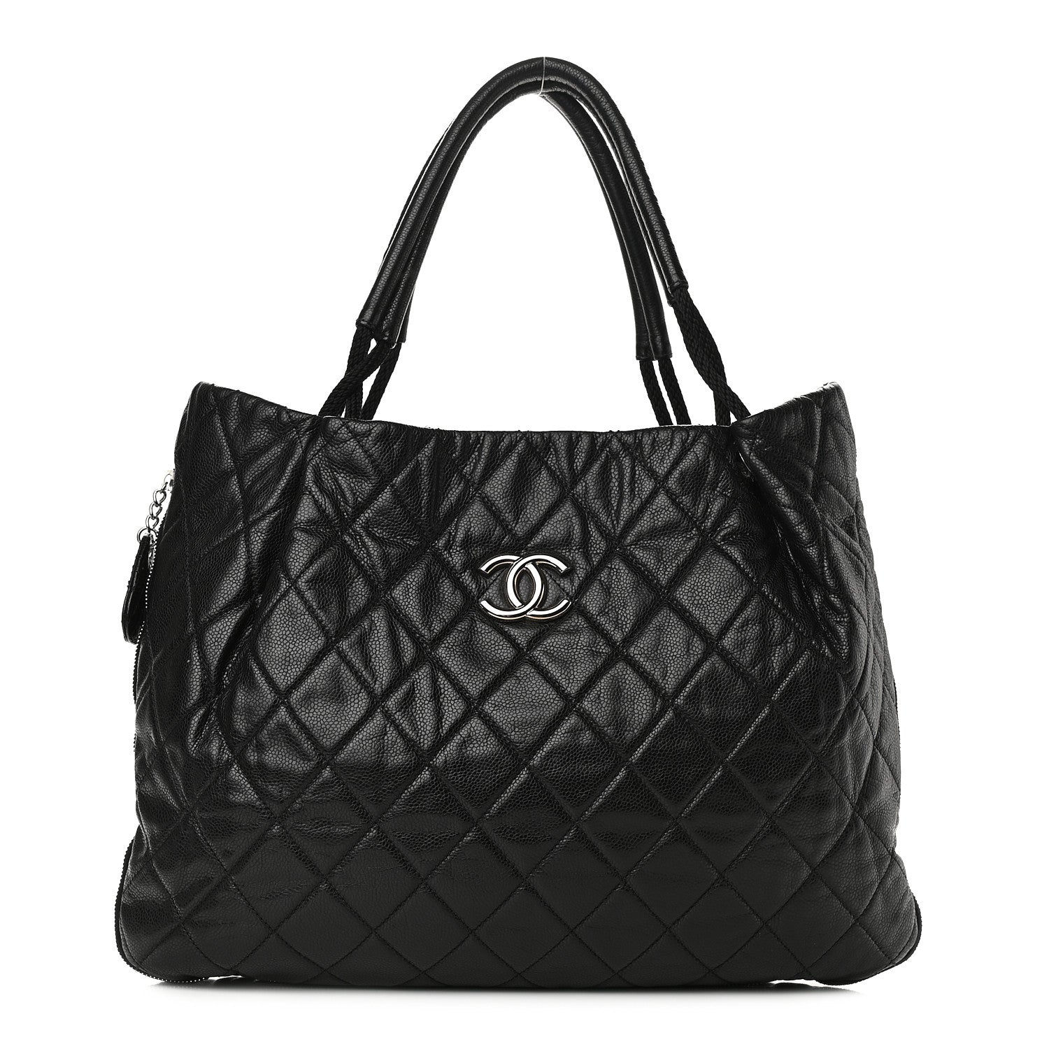 Chanel Caviar Quilted Soho Expandable Zip Shoulder Bag Black 1 of 12