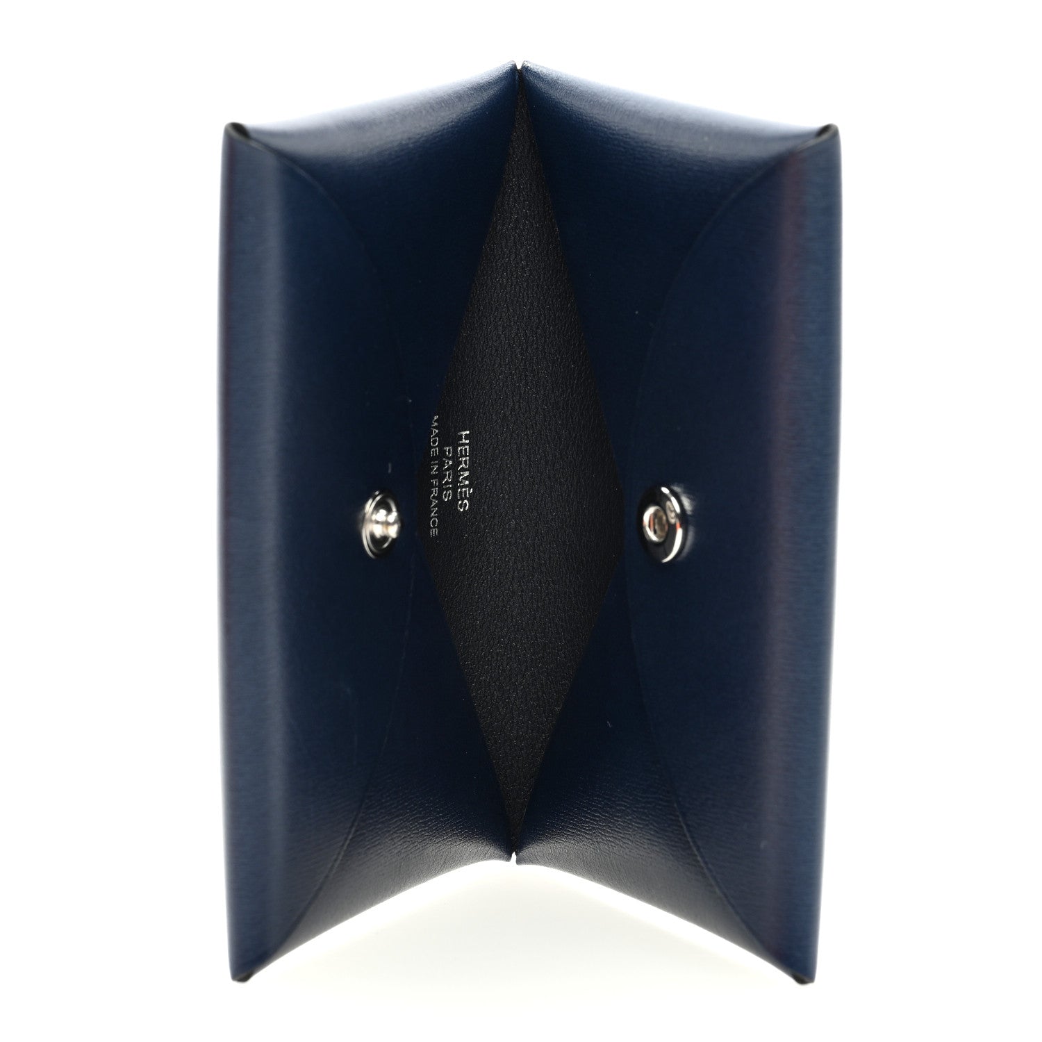 Hermes Box Calvi Card Case Bleu Abysse 5 of 6