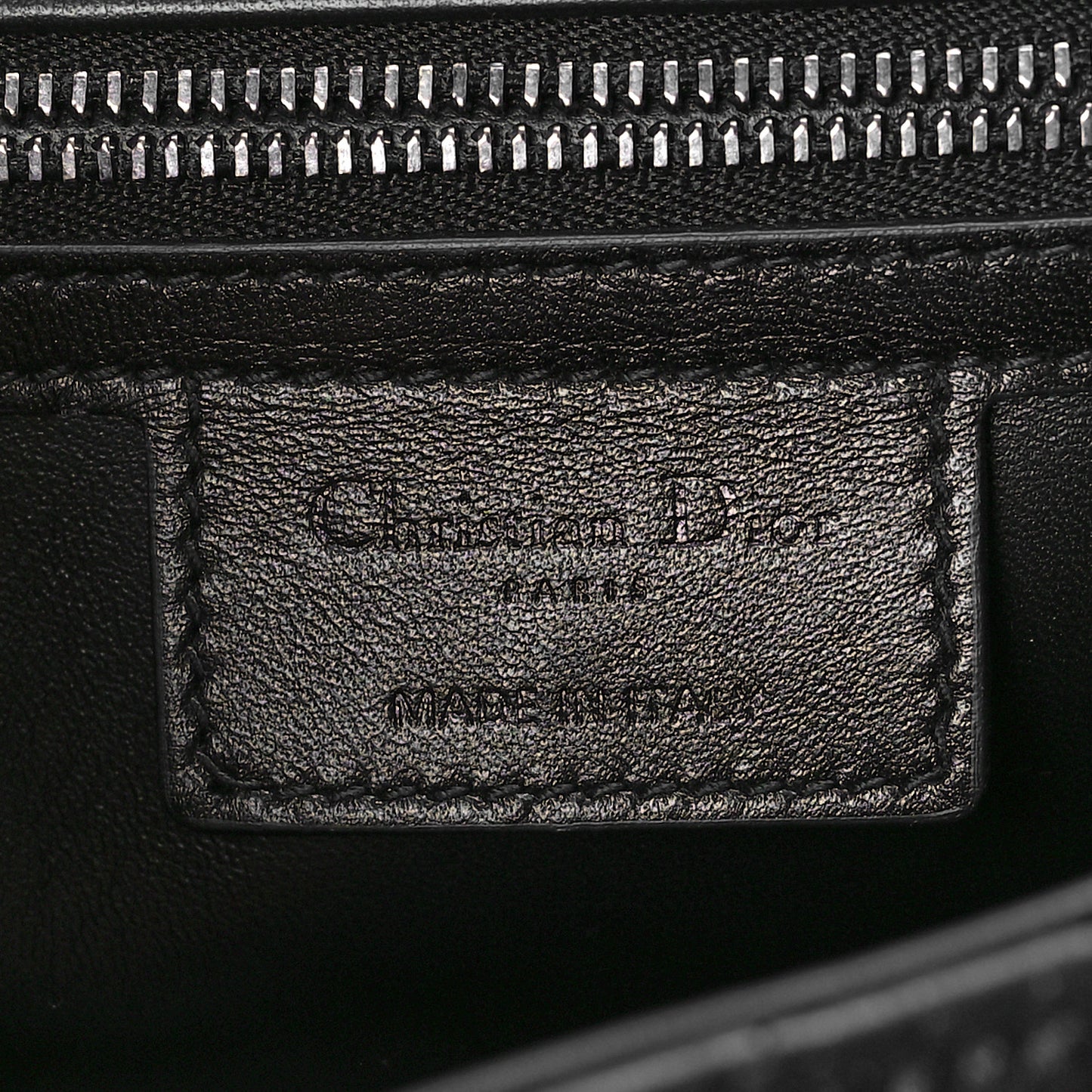Calfskin Macrocannage Medium Caro Bag Black