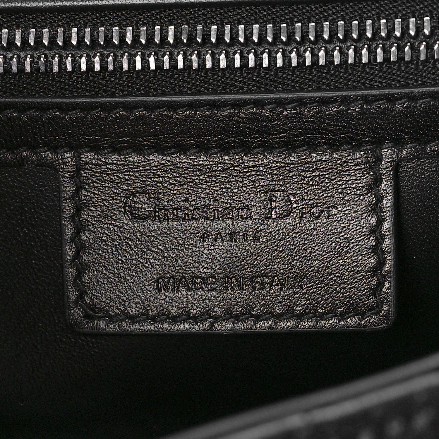 Christian Dior Calfskin Macrocannage Medium Caro Bag Black 5 of 7