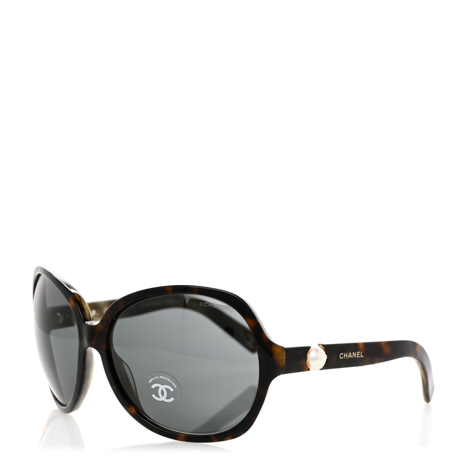 Chanel Pearl Sunglasses 5141-H Tortoise 1 of 8