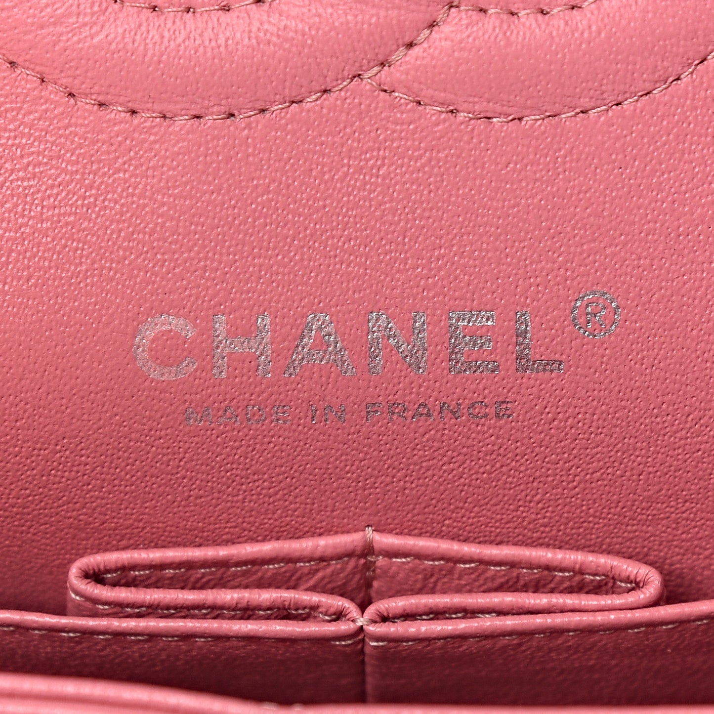 Lambskin Quilted Medium Double Flap Pink