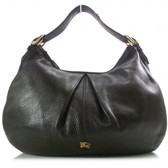 Burberry Leather Malika Hobo Dark Brown 1 of 11