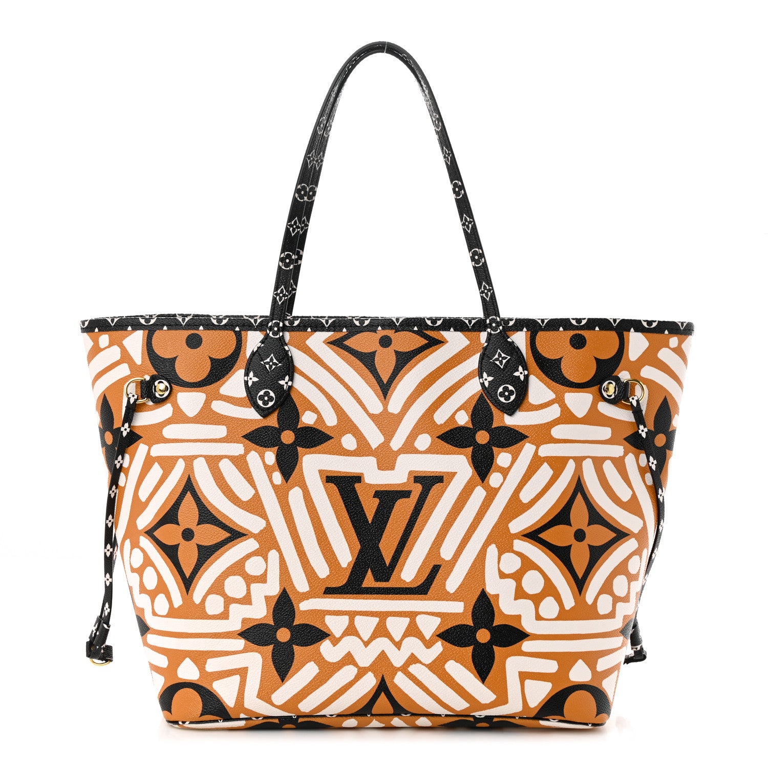 Louis Vuitton Monogram Giant Crafty Neverfull MM Creme Caramel 1 of 11