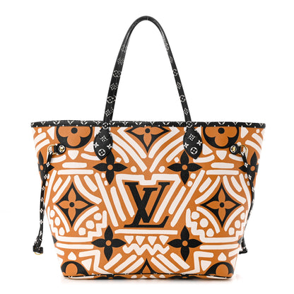 Louis Vuitton Monogram Giant Crafty Neverfull MM Creme Caramel 1 of 11