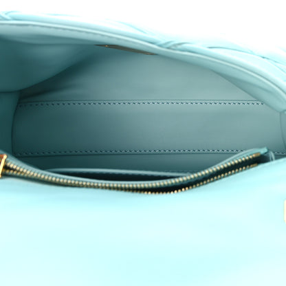 Louis Vuitton Lambskin Malletage Top Handle GO-14 MM Lagoon 6 of 9