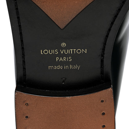 Louis Vuitton Plaid Calfskin Mens Major Loafers 7 Green 6 of 7